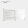 Portail aluminium: Portail double battant Trieste Blanc signalisation RAL 9016