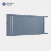Portail aluminium: Portail coulissant Venise Bleu pigeon RAL 5014