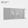 Portail aluminium: Portail coulissant Vitoria Aluminium Blanc RAL 9006