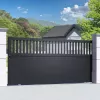 Portail noir en aluminium