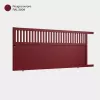 Portail aluminium: Portail coulissant Wellington Rouge Pourpre RAL 3004