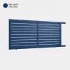 Portail aluminium: Portail coulissant Ymare Bleu saphir RAL 5003