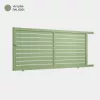 Portail aluminium: Portail coulissant Ymare Vert pale RAL 6021