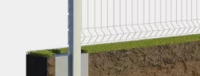 Grillage rigide : Kit grillage rigide à sceller blanc